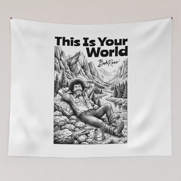 Item preview, Bob Ross This Is Your World Mountain Landscape designed and sold by GrandeDuc.