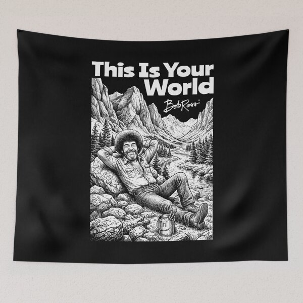 Item preview, Bob Ross This Is Your World Mountain Landscape designed and sold by GrandeDuc.