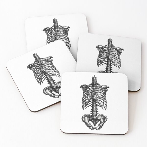 Item preview, Gothic Ribcage & Spine Illustration designed and sold by Kray80.