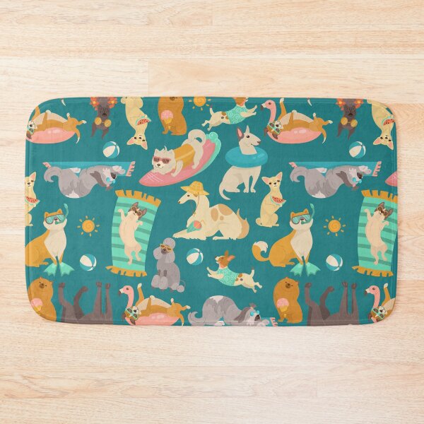 Item preview, tropical summer beach dogs party cute designed and sold by Gossip Rag.