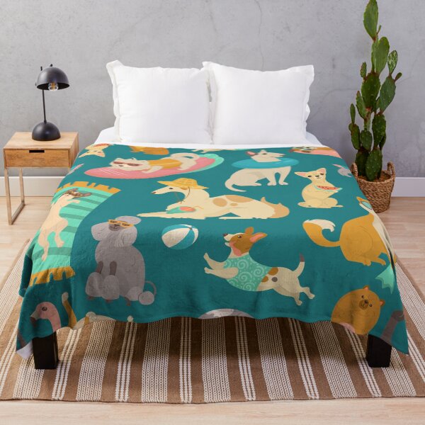 Item preview, tropical summer beach dogs party cute designed and sold by Gossip Rag.