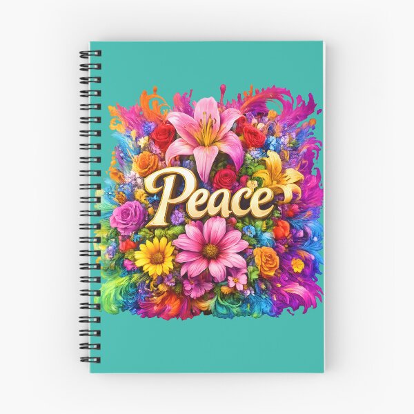 Item preview, Peace 5D Floral Explosion – Vibrant Colorful Flower Art | Positive Energy & Harmony Design designed and sold by Imagetore.