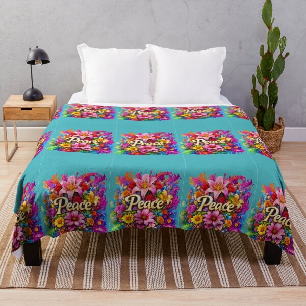 Item preview, Peace 5D Floral Explosion – Vibrant Colorful Flower Art | Positive Energy & Harmony Design designed and sold by Imagetore.
