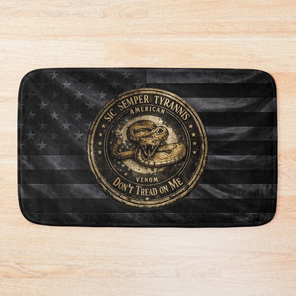 Item preview, Semper Tyrannis Snake Vintage American Flag Emblem designed and sold by artistwill.