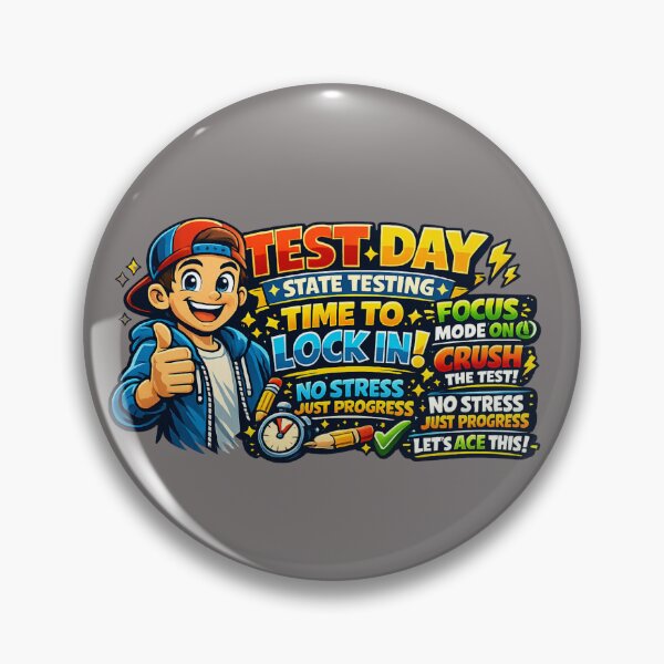 Item preview, Test Day State Testing Time to Lock in designed and sold by Rafael Bee.