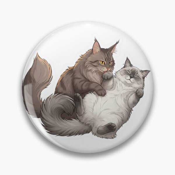 Item preview, Soulmate Cats Series #04 – Sleeping Together – Cozy Cat Illustration  designed and sold by Quiet Joy Studio.