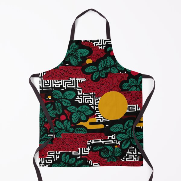 Item preview, Japanese Abstract Botanical Geometric Pattern Art designed and sold by NicolasGlowArt.
