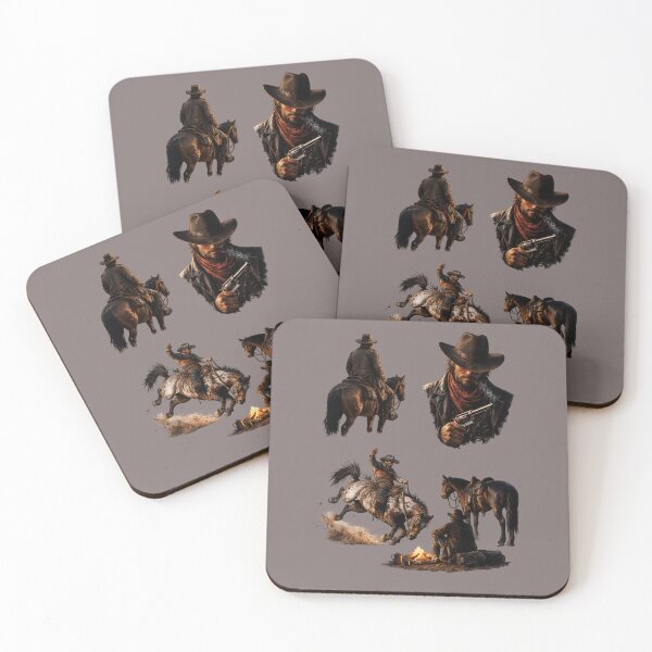 Item preview, Wild West Cowboy Collection – Outlaw Rodeo Western Art Set designed and sold by  QuarterHorseArt by Just my Studio.