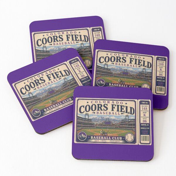 Item preview, Colorado Baseball Vintage Ticket Stub Coors Field Retro Stadium Design designed and sold by GhostDawgs.