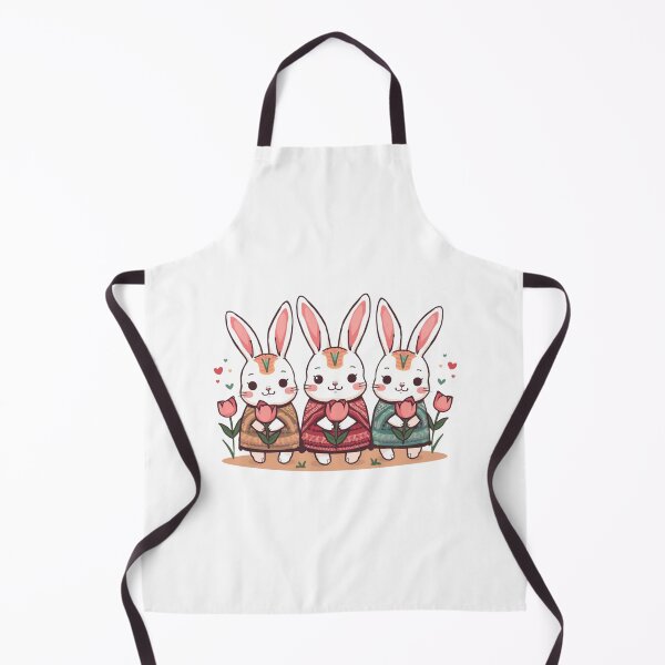 Item preview, Rabbits with Tulips designed and sold by PatronesKawai.