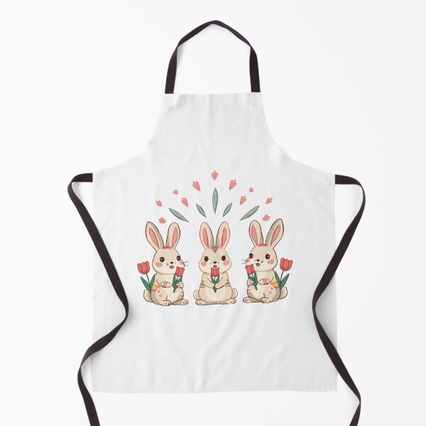 Aperçu de l'œuvre Des lapins avec des tulipes créée et vendue par PatronesKawai.