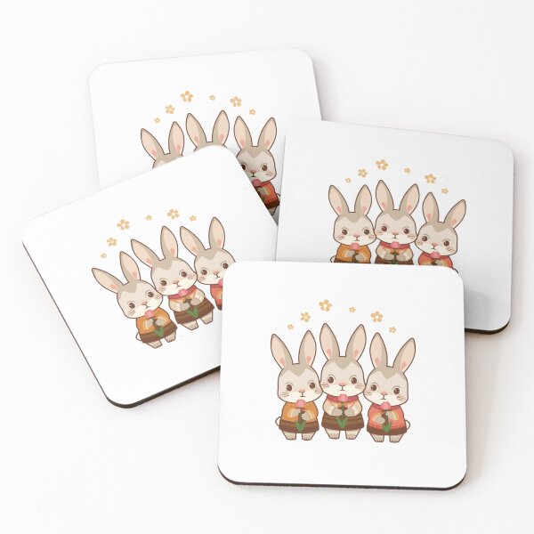 Item preview, Rabbits with Tulips designed and sold by PatronesKawai.