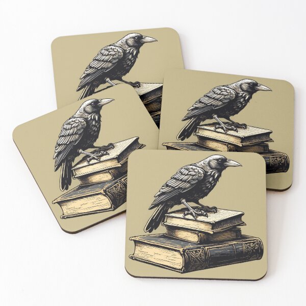 Item preview, Dark Academia Raven on Book Stack designed and sold by semenol.