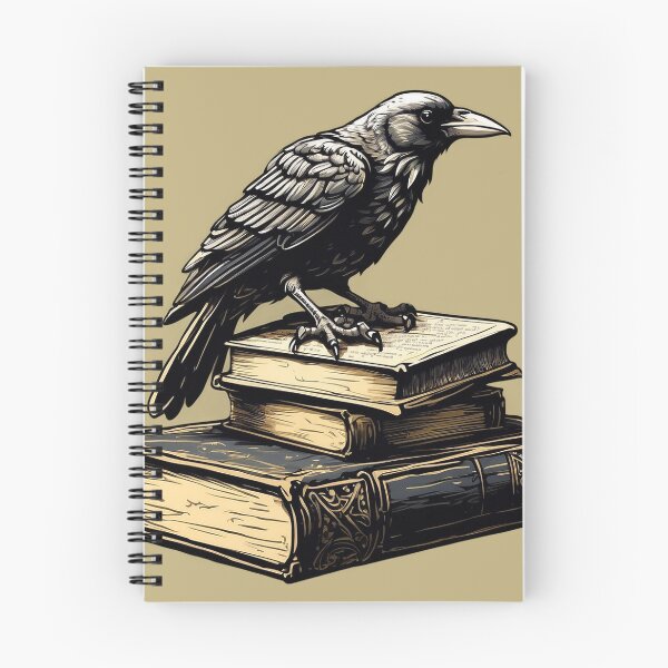 Item preview, Dark Academia Raven on Book Stack designed and sold by semenol.