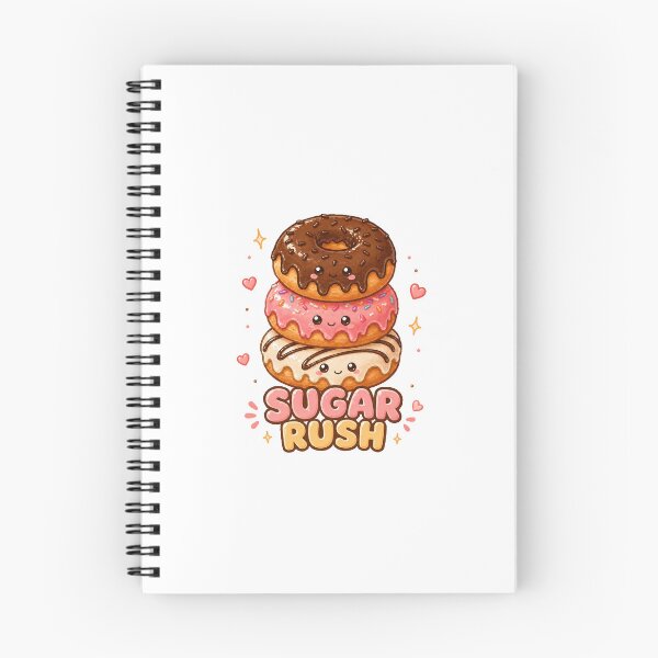 Item preview, Sugar Rush Kawaii doughnut cute dessert designed and sold by Design by Sara.