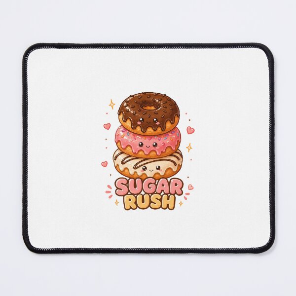 Item preview, Sugar Rush Kawaii doughnut cute dessert designed and sold by Design by Sara.