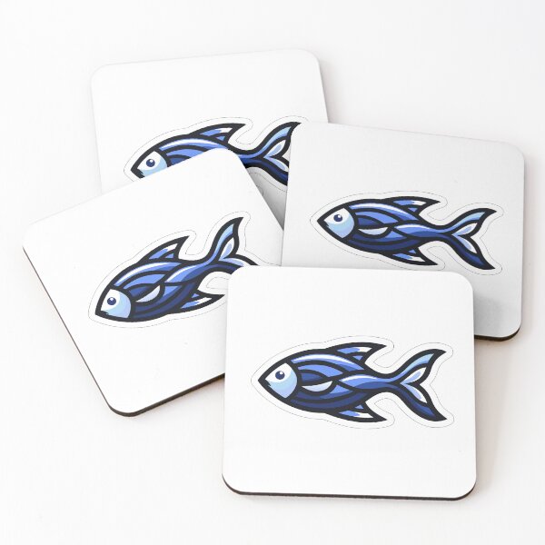 Item preview, Cool Blue Fish | Minimal Aesthetic Fish Sticker | Clean Ocean Vibe Design designed and sold by inkfusionhub99.