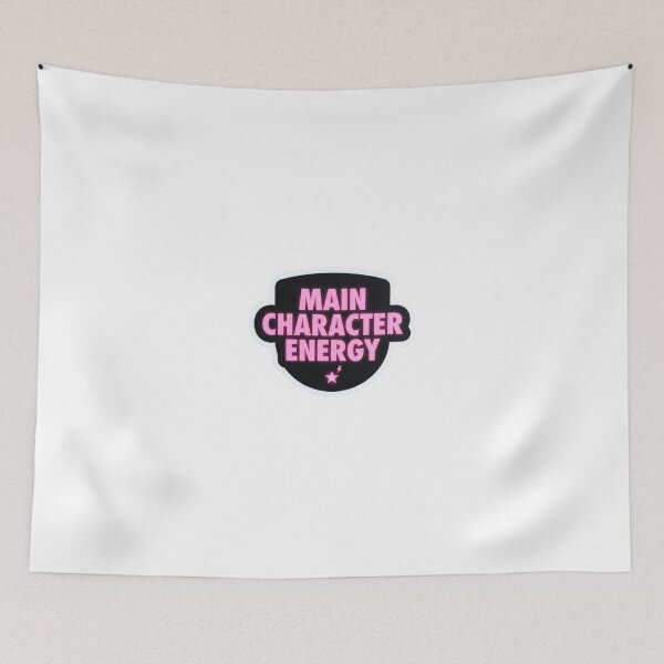 Item preview, Main Character Energy Sticker | Confident Girl Aesthetic Quote designed and sold by CutePlix.