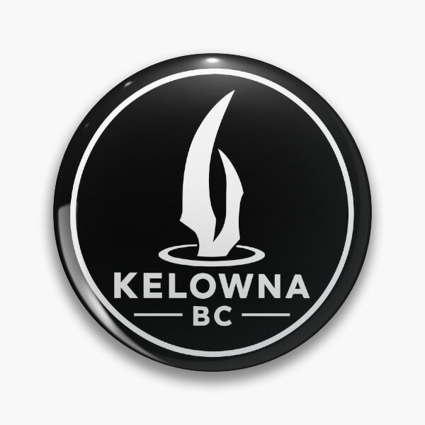 Item preview, Kelowna Sails Icon Minimal Lake Okanagan Emblem White designed and sold by meganohm.
