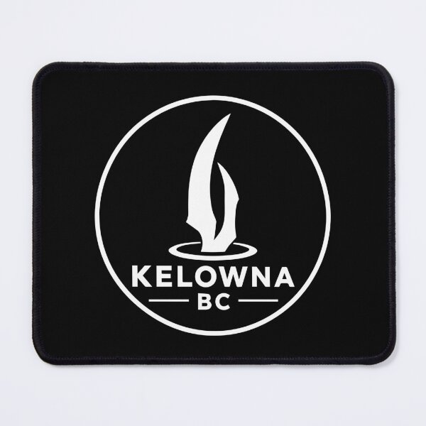 Item preview, Kelowna Sails Icon Minimal Lake Okanagan Emblem White designed and sold by meganohm.
