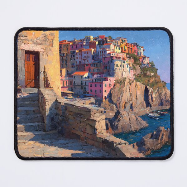 Item preview, Manarola Cinque Terre Italy Rustic Door Coastal Village Ligurian Sea Dusk designed and sold by daila70.