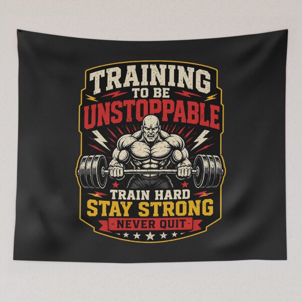 Item preview, Training To Be Unstoppable Gym Shirt Motivational Workout Tee designed and sold by Drip5.