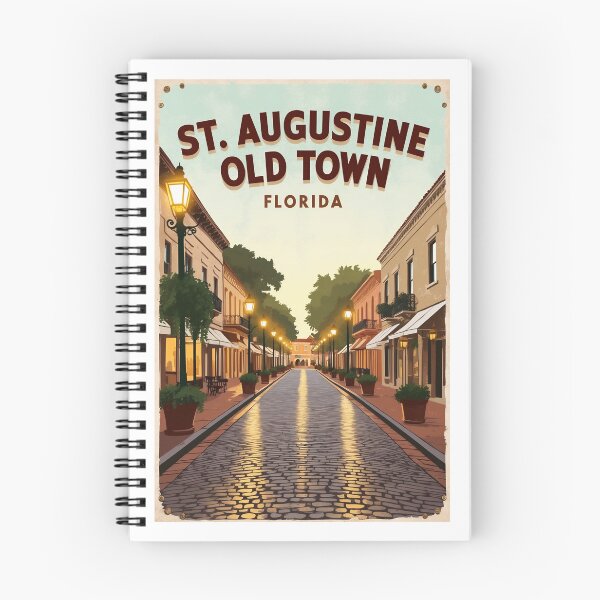 Item preview, St Augustine Old Town Vintage Poster Print Gift designed and sold by bobparduephoto.