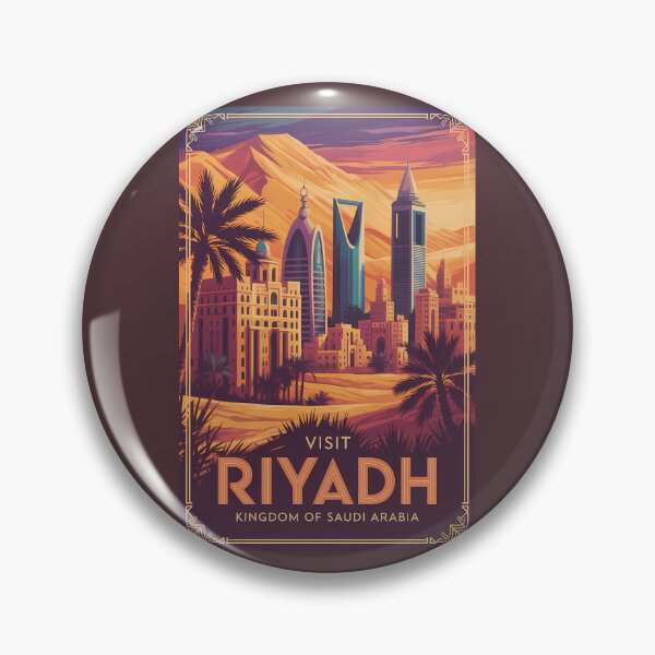Item preview, Riyadh Saudi Arabia Desert Illustration Travel Art Vintage designed and sold by KrisSidDesigns.