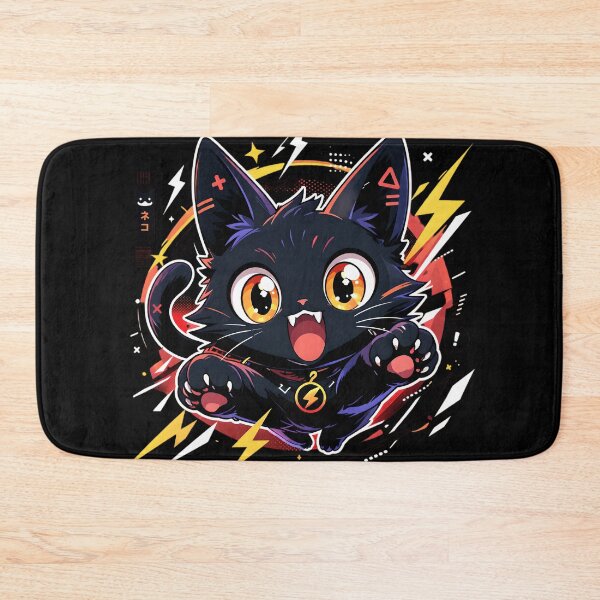 Item preview, Cyber Pop Electric Black Cat designed and sold by Rohan132.