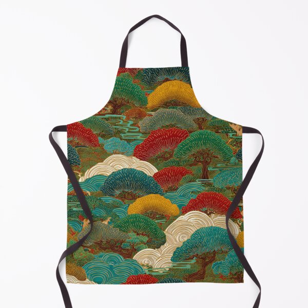 Item preview, Japanese Art Landscape Pattern Ukiyo-e Style Trees designed and sold by NicolasGlowArt.