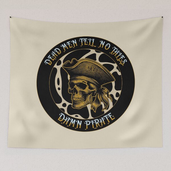 Item preview, pirate skull designed and sold by wildforcedesign.