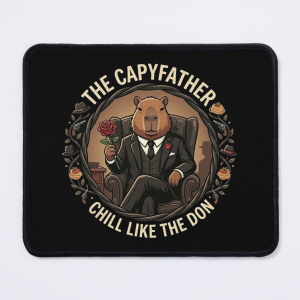 Item preview, The Capyfather - Funny Mafia Don Capybara Godfather Parody designed and sold by nbg2012.
