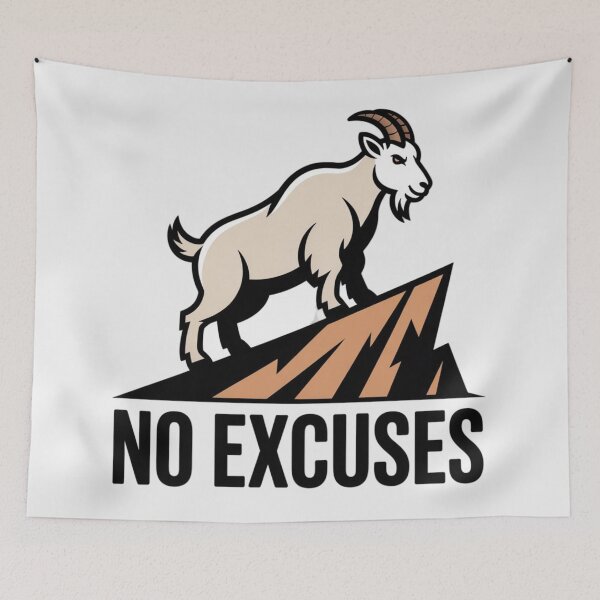 Aperçu de l'œuvre GOAT - AUCUNE EXCUSE créée et vendue par 123ks.