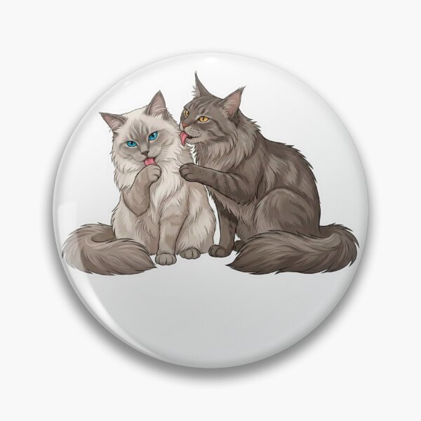 Item preview, Soulmate Cats Series #05 – Playful Interaction – Cute Cat Illustration designed and sold by Quiet Joy Studio.