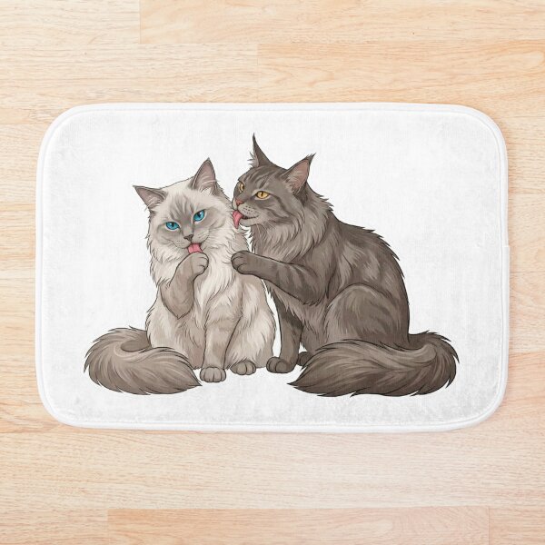 Item preview, Soulmate Cats Series #05 – Playful Interaction – Cute Cat Illustration designed and sold by Quiet Joy Studio.