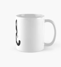 moderne schwarze Katze Mug