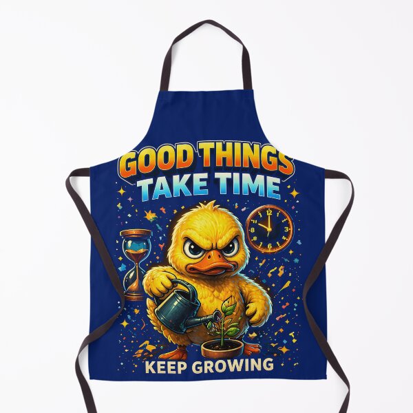 Item preview, Good Things Take Time Duck Shirt – Keep Growing Motivational Duck Graphic Tee, Cute Self Growth Aesthetic Design designed and sold by FunkyVista.