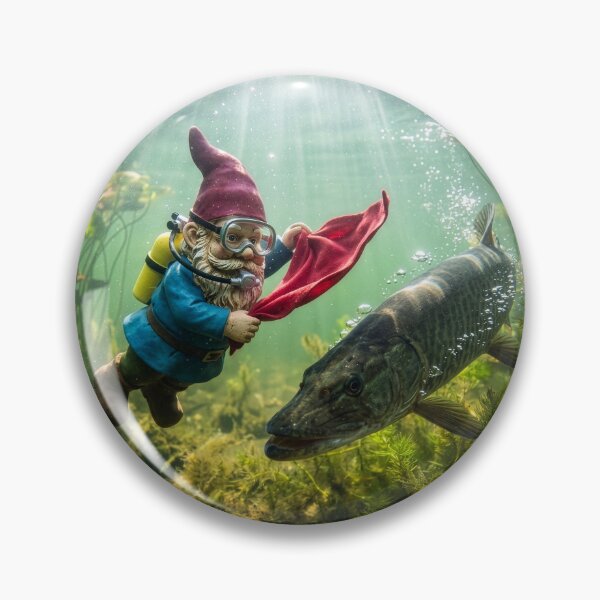 Item preview, Matador Gnome Taunts Muskellunge designed and sold by Tridentulus.