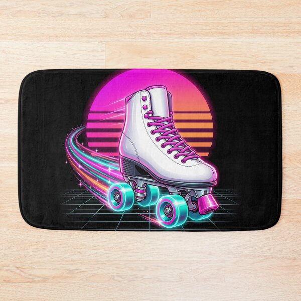 Item preview, Retro Synthwave Roller Skate | 80s Vaporwave Neon Quad Skating Art designed and sold by PiotrT.