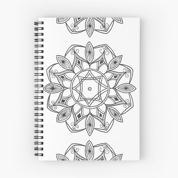Item preview, George - Hand Drawn Simple Black White Mandala designed and sold by AJPrettyObscene.