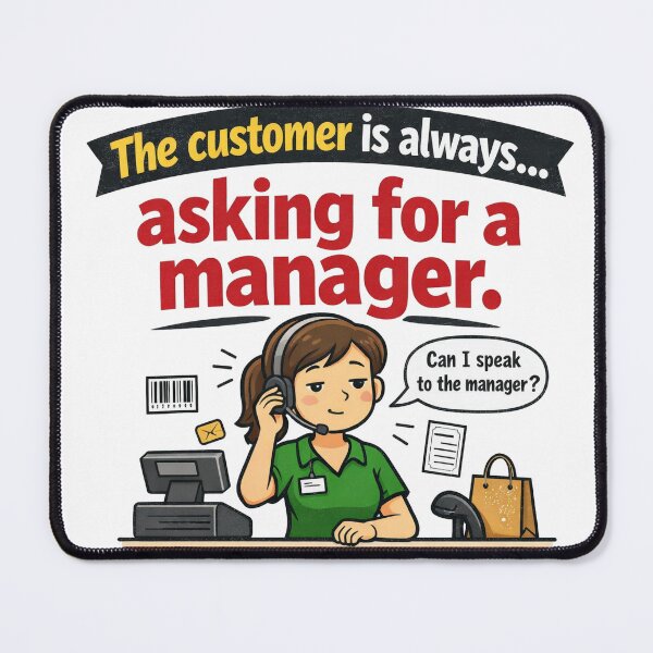 Item preview, Asking for Manager Funny Customer Service designed and sold by CoolTShirtDesign.