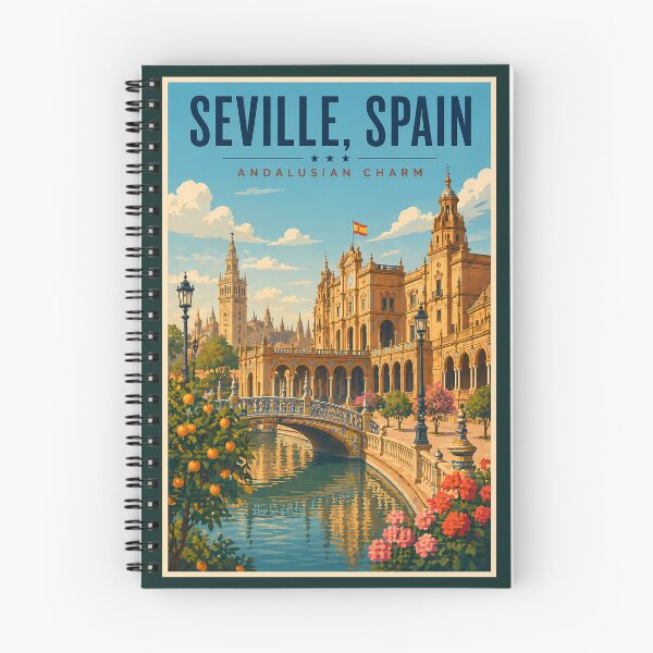 Item preview, Seville Spain Illustration Travel Art Vintage designed and sold by KrisSidDesigns.