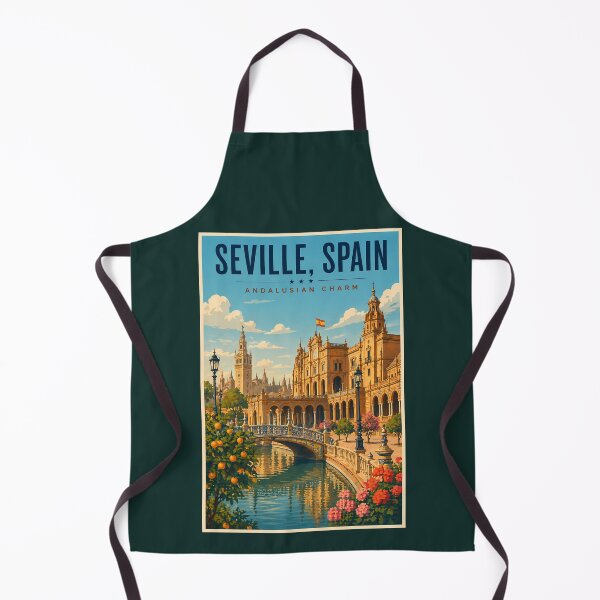 Item preview, Seville Spain Illustration Travel Art Vintage designed and sold by KrisSidDesigns.