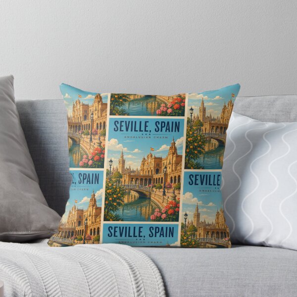 Item preview, Seville Spain Illustration Travel Art Vintage designed and sold by KrisSidDesigns.