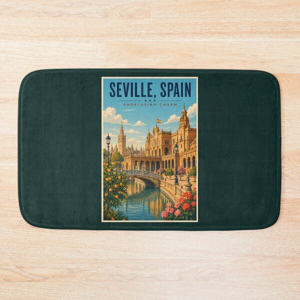 Item preview, Seville Spain Illustration Travel Art Vintage designed and sold by KrisSidDesigns.