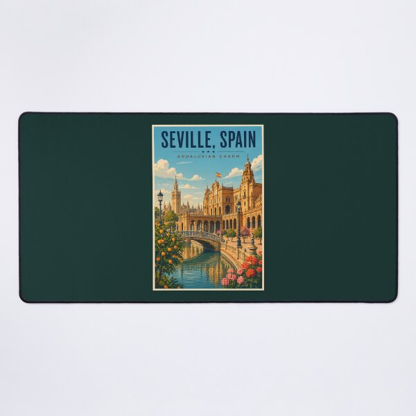 Item preview, Seville Spain Illustration Travel Art Vintage designed and sold by KrisSidDesigns.