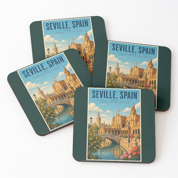 Item preview, Seville Spain Illustration Travel Art Vintage designed and sold by KrisSidDesigns.