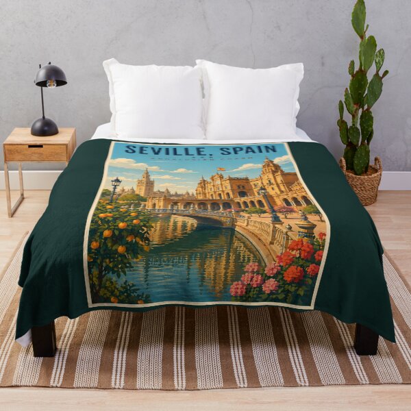 Item preview, Seville Spain Illustration Travel Art Vintage designed and sold by KrisSidDesigns.