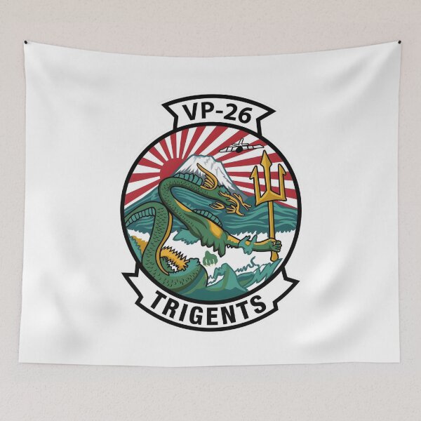 Item preview, The Trident's Reach: VP-26 Trigents Patrol Squadron Insignia designed and sold by CharlieDesings.