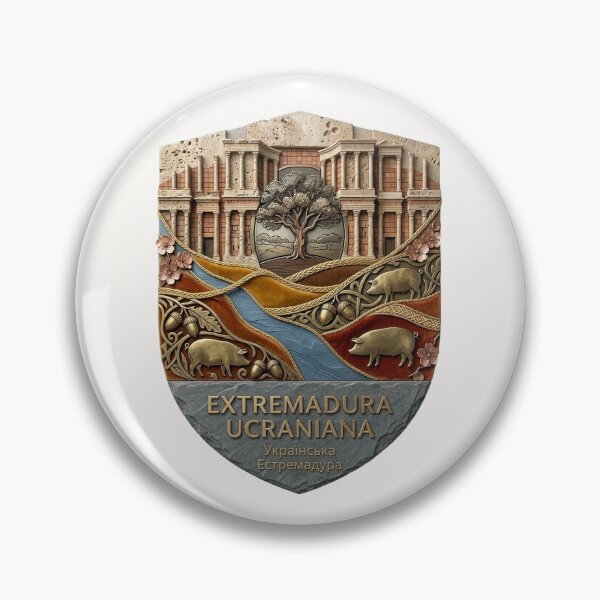 Item preview, Ukrainian Extremadura: Cultural Fusion Texture Art (Ancient Heritage) designed and sold by UkrainianSpain.